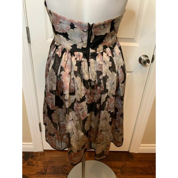 Maticevski Black Pink Floral Fandango Mini Dress $1800, Size 10 AU | 6 US - Picture 6 of 7
